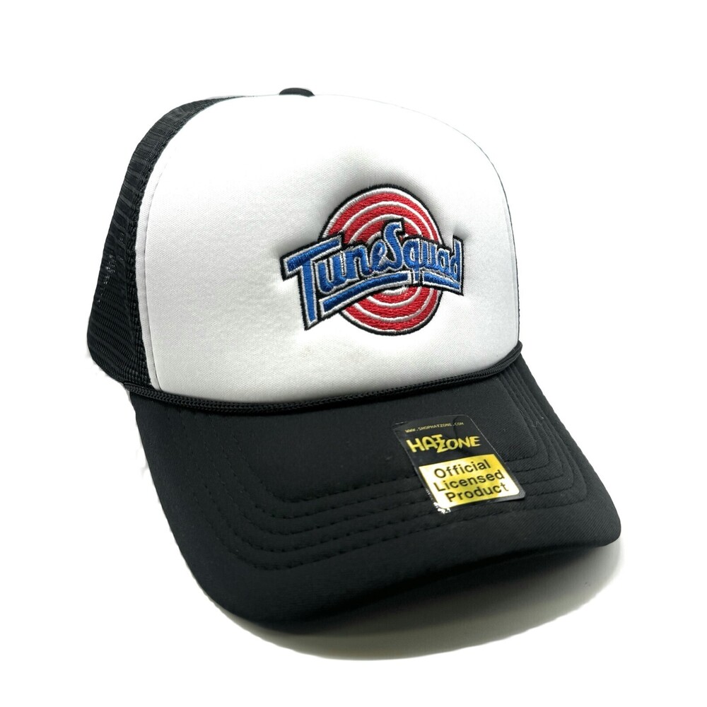 Tune Squad Mesh Trucker Snapback (White/Black)